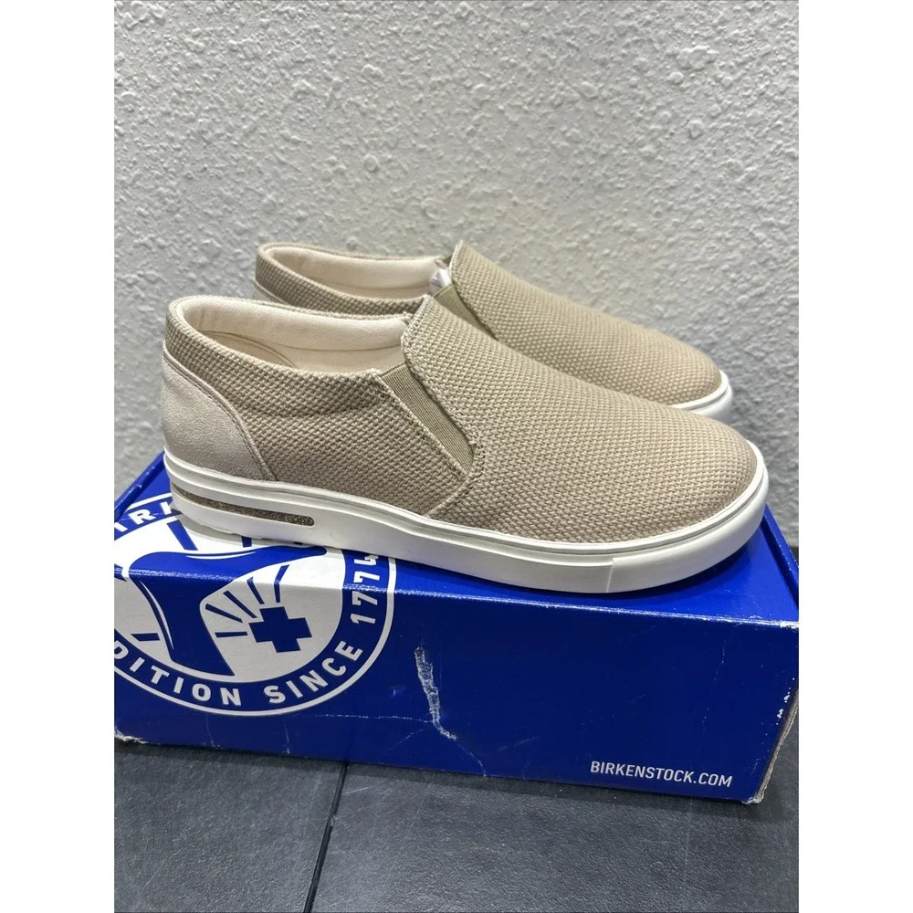 Birkenstock Oswego Textile Suede Sandcastle EU 40 US L9 M7 Unisex